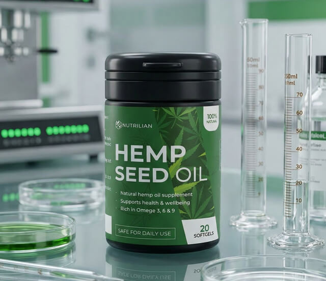 Hemp Seed Oil - capsules against hypertension Produktbild 7