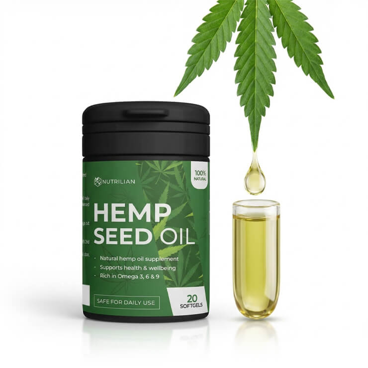 Hemp Seed Oil - capsules against hypertension Produktbild 8